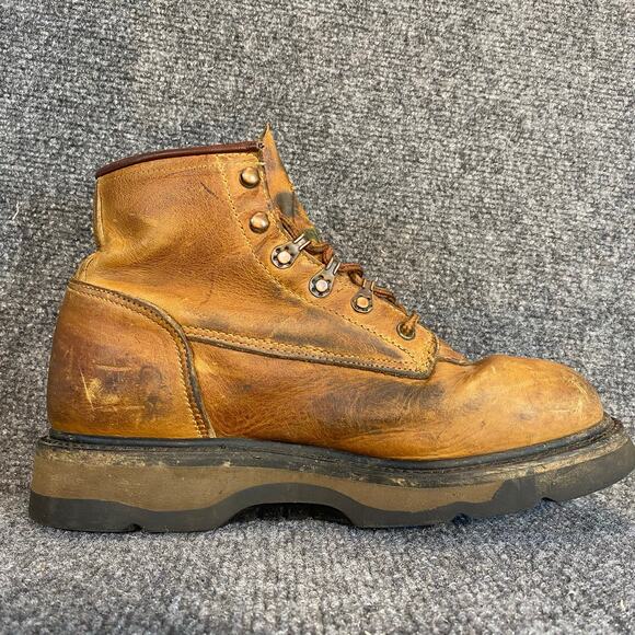 Vintage 90s Red Wing 2247 Comfort Force Brown Steel Toe Boots Men 8.5 Insoles main image 7